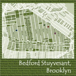Bed Stuy Maps Landscape 6x6